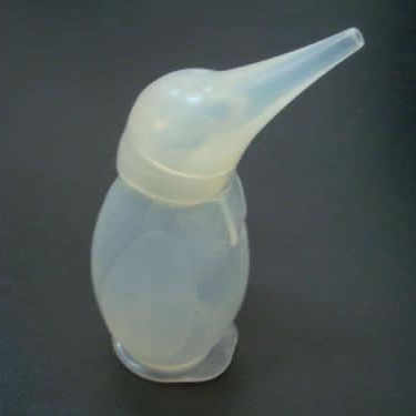 Food grade silicone nasal aspirator